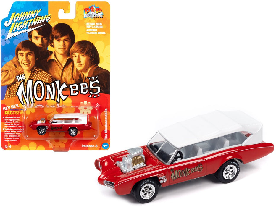 The Monkees - Monkees Mobile - The Monkees - 5 stars in Red and White - Johnny Lightning - 1/64 - JLSP344 Passion Diecast