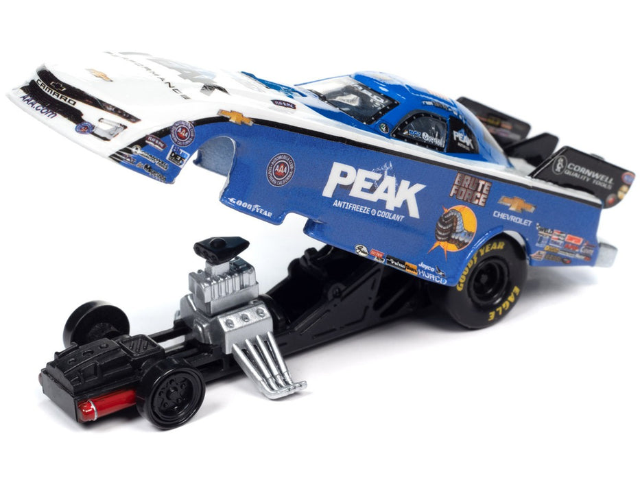 2021 John "Brute" Force Peak Antifreeze Chevrolet Funny Car in Blue and White - Racing Champions - 1/64 - RC016 C