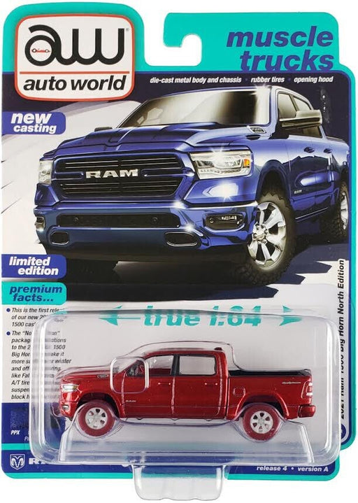 (CHASE) 2021 Ram 1500 Big Horn North Edition - Patriot Blue - Auto World - 1/64 - AWSP141 BGR Passion Diecast