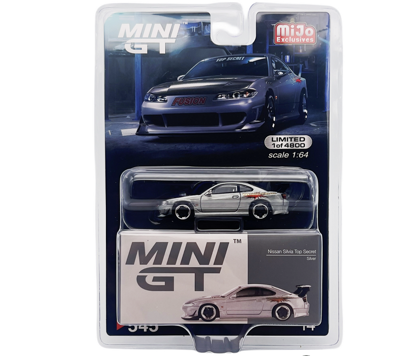 (CHASE) Nissan Silvia Top Secret (S15) Silver - Mini GT - 1:64 - MGT00545GR Passion Diecast
