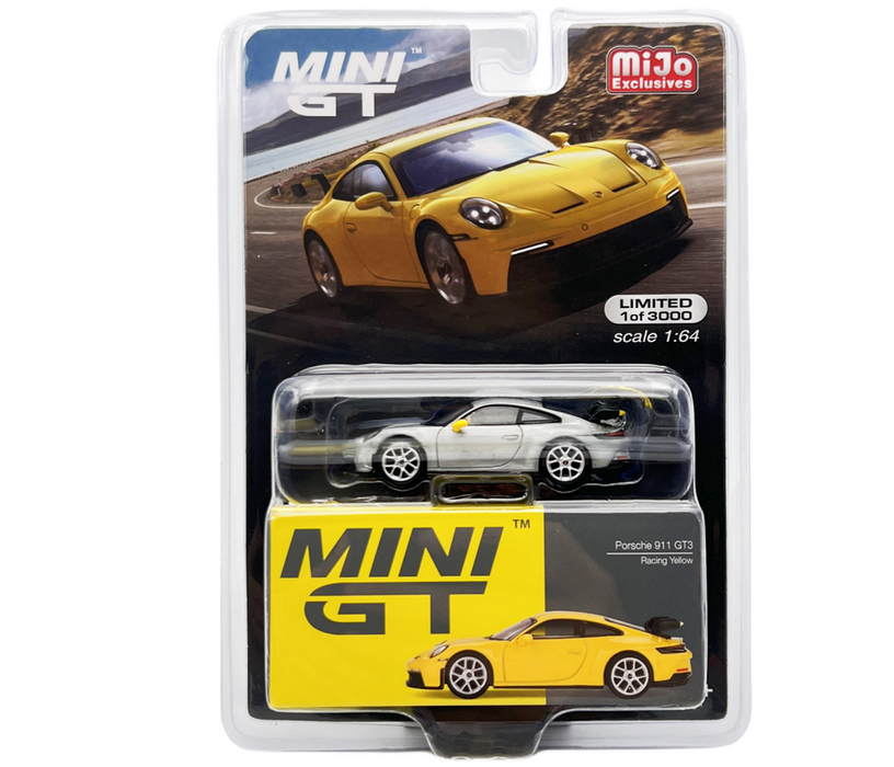(CHASE) Porsche 911 (992) GT3 Racing Yellow - Mini GT - 1:64 - MGT00565GR Passion Diecast