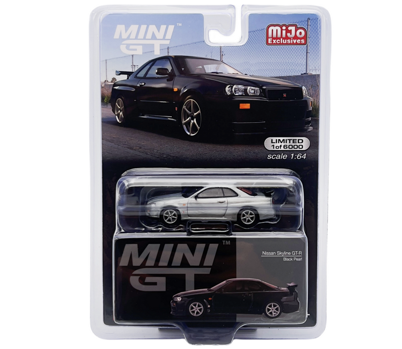 (CHASE) Nissan Skyline GT-R (R34) V-Spec Black Pearl - Mini GT - 1:64 - MGT00570GR Passion Diecast