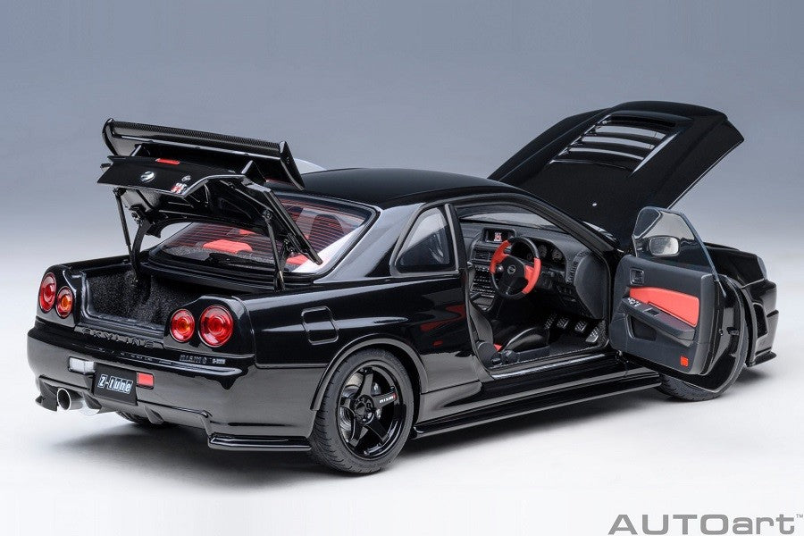NISMO R34 GT-R Z-TUNE ((BLACK PEARL) - Autoart - 77463 Passion Diecast