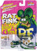 (CHASE) RAT FINK - Dragster in Green and Fuscia Metal Flake - Johnny Lightning - 1/64 - JLSP345GR Passion Diecast