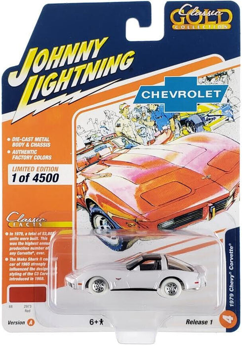 (CHASE) 1979 Chevrolet Corvette in Red - Johnny Lightning 1/64 - JLSP324 AGR Passion Diecast