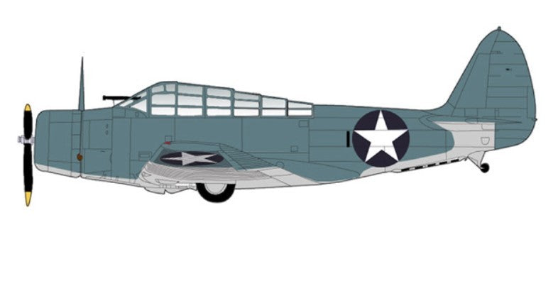 Douglas TBD-1 Devastator / USN VT-6, Lt Cdr EE Lindsey, USS Enterprise, Midway 4 juin 1942 / SkyMax 1:72 SM8012