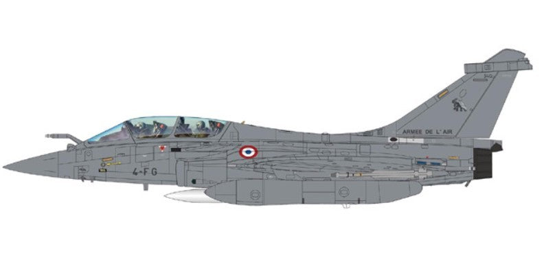 Dassault Rafale B, Armée de l'Air, EC 1/4 Gascogne, 2019 + ASMP-A / Hobby Master 1:72 HA9608