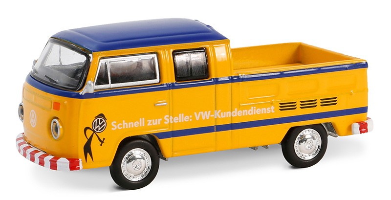 1977 Volkswagen Type 2 Double Cab Pickup Doka - Club Vee-Dub Series 19 - 1/64 Greenlight - 36100 D