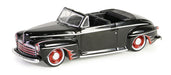 1947 Ford Deluxe Convertible in Black and Red - California Lowriders Series 5 - 1/64 Greenlight - 63060 A