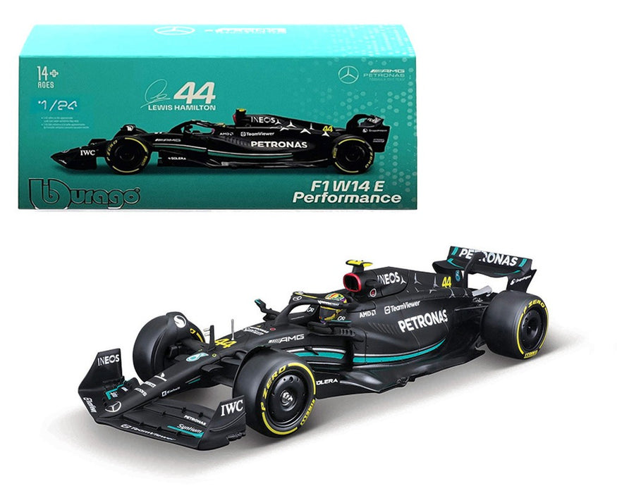 Race F1 Mercedes-AMG W14 E Performance 2023 No.63 George Russell - Bburago 1/24 - 18-28028 GR - Passion Diecast 