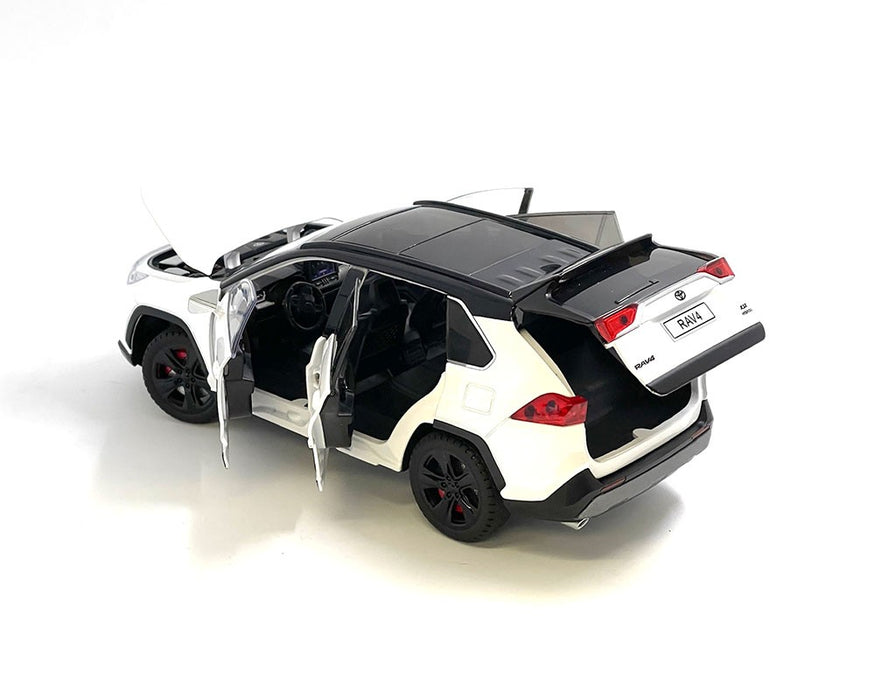 Toyota Rav4 Hybrid XSE - White with Black Top - Mijo Exclusive 1/24 - H08666WHBK Passion Diecast