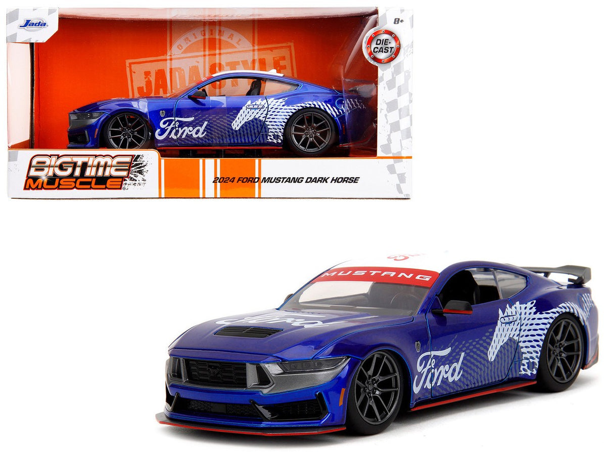 2024 Ford Mustang Dark Horse - Blue - Bigtime Muscle - Jada - 1/24 ...