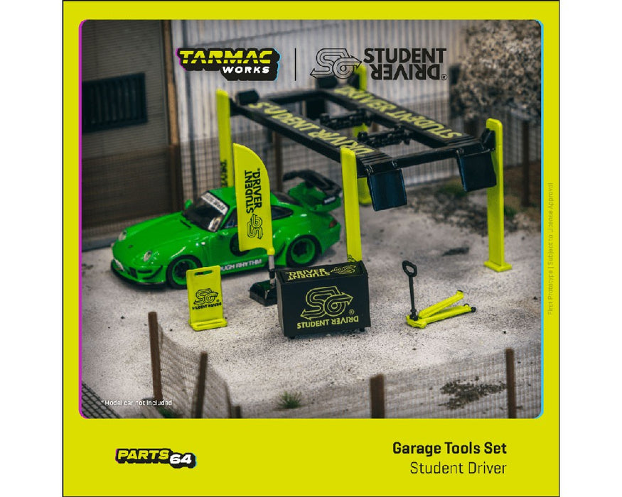 Garage Tools Set Student Driver - Tarmac Works - 1/64 - T64A-001-SD Passion Diecast