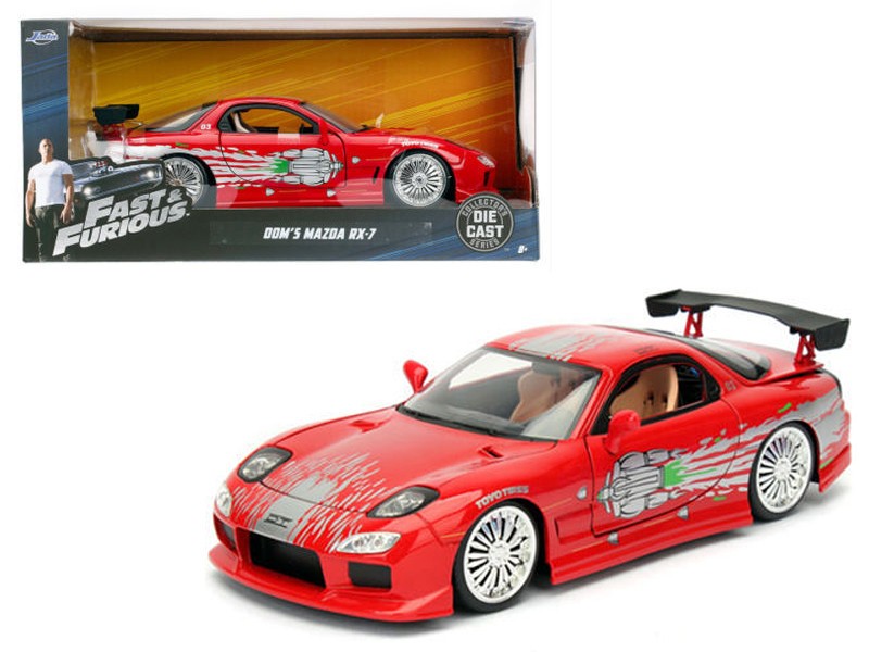 1/24 FAST & FURIOUS - DOM'S MAZDA RX-7 98338 Jada Passion diecast