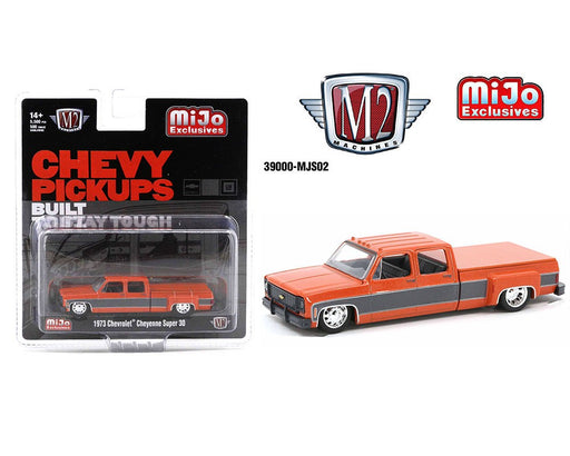 1973 Chevrolet Cheyenne Super 30 Orange - Mijo Exclusives - M2 Machine - 1:64 - 39000-MJS02