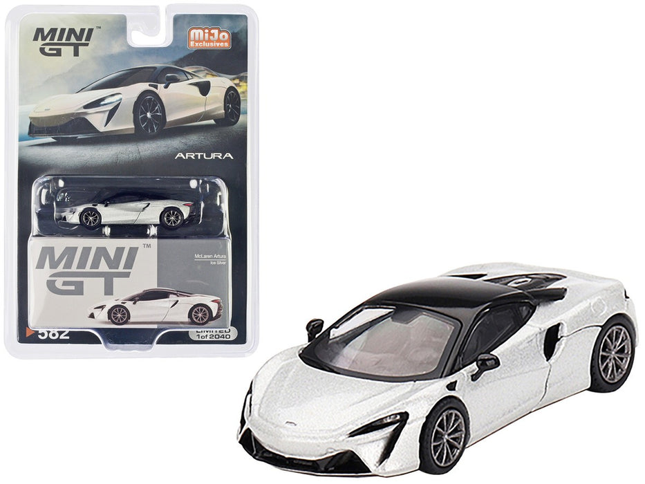 McLaren Artura - Ice Silver - LHD - Mini GT - 1:64 - MGT00581