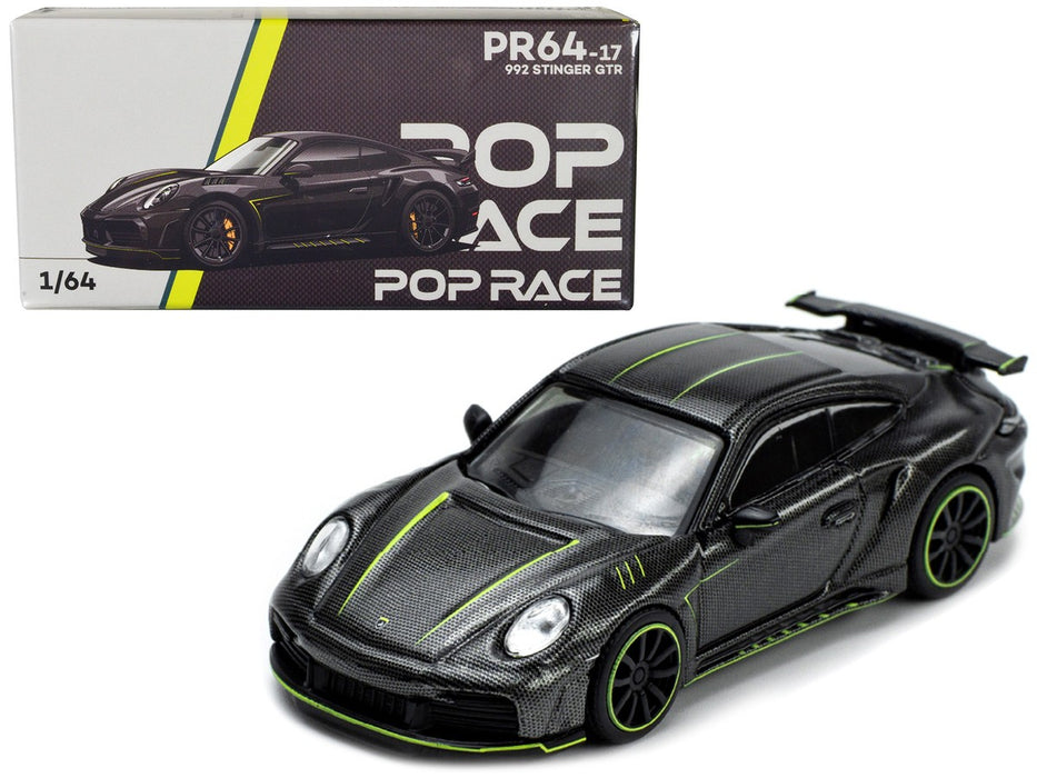 PORSCHE 992  STINGER GTR CARBON EDITION - Pop Race 1:64 - PR640017 -  Passion Diecast 