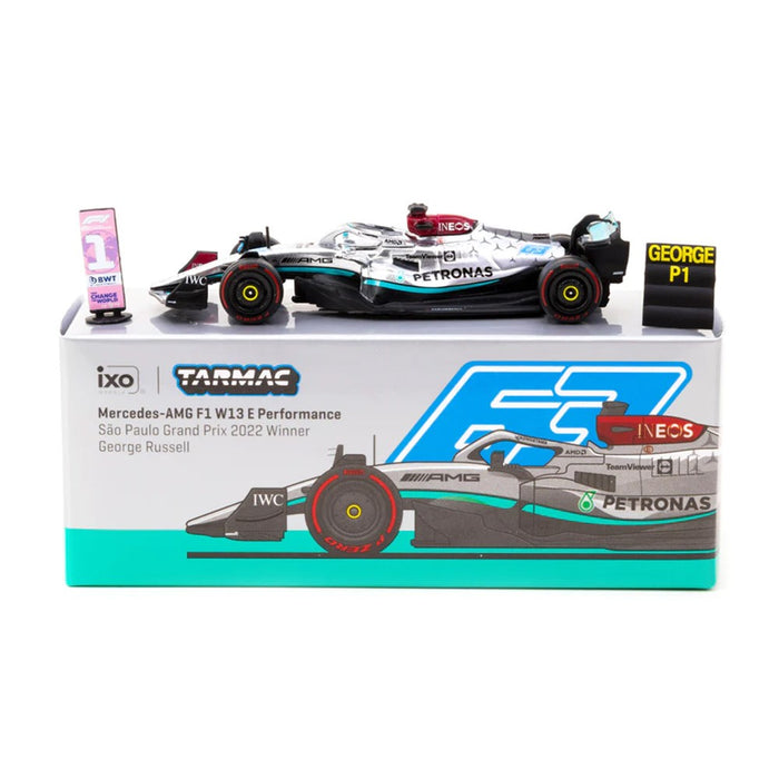 MERCEDES-AMG F1 W13 E PERFORMANCE SAO PAULO GRAND PRIX 2022 WINNER - Tarmac Works - 1/64 - T64G-F044-GR1 Passion Diecast