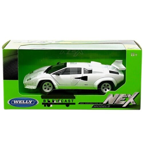Lamborghini Countach LP 5000 S - White - Welly 1/24 - 24112 WH - Passion Diecast
