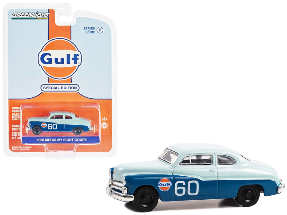 1950 Mercury Eight Coupe No.60 - Gulf Oil Special Edition Series 2 - 1/64 Greenlight - 41145 B