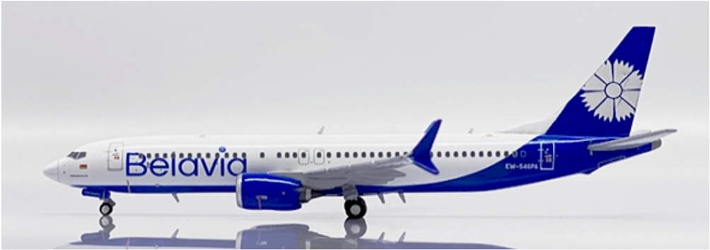(Preorder) Belavia Boeing 737 MAX8 / EW-546PA /  JC Wings  1:400 / LH4BRU252