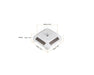 3.5 Solar Display Stand Turntable 360 Degree Rotating White Base 1:64 - 002-WH Passion Diecast