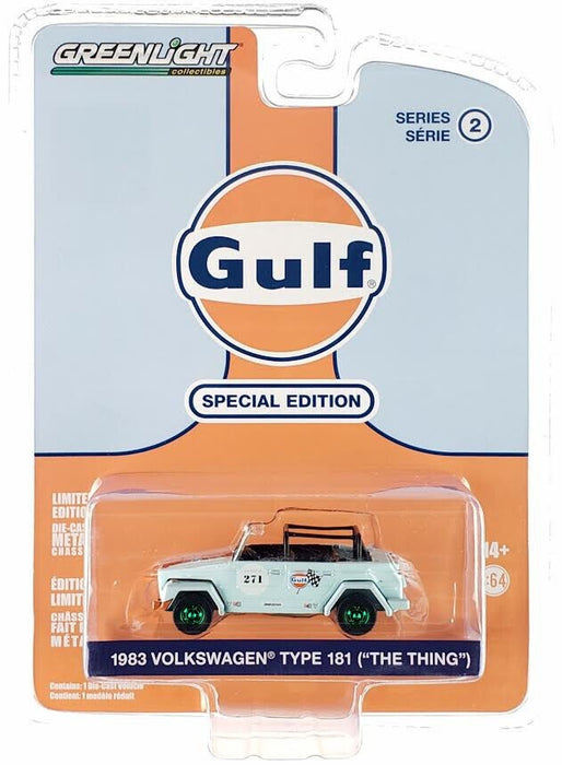 (GreenMachine) 1983 Volkswagen Thing (Type 181) No.271 - Gulf Oil Special Edition Series 2 - 1/64 Greenlight - 41145 DGR