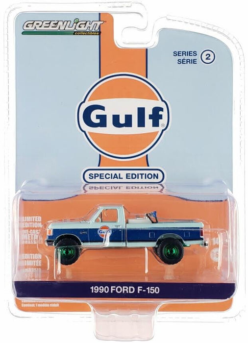 (GreenMachine) 1990 Ford F-150 Fuel Transfer Tank - Gulf Oil Special Edition Series 2 - 1/64 Greenlight - 41145 EGR