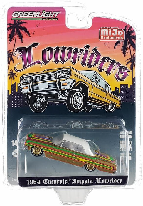(GreenMachine) 1964 Chevrolet Impala SS Lowriders 3,600 Pcs - Metallic Gold - Mijo Exclusives - 1/64 Greenlight - 51551GR