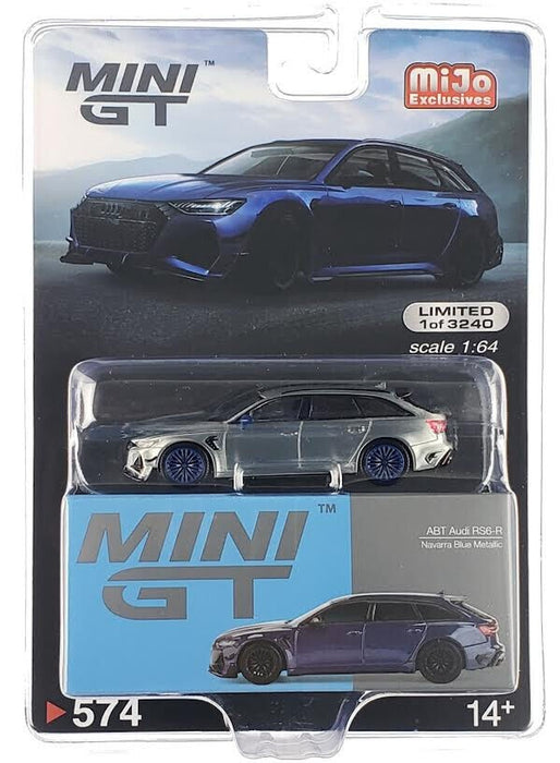 (CHASE CAR) Audi ABT RS6-R Navarra Blue Metallic - Mini GT - 1:64 - MGT00574GR Passion Diecast