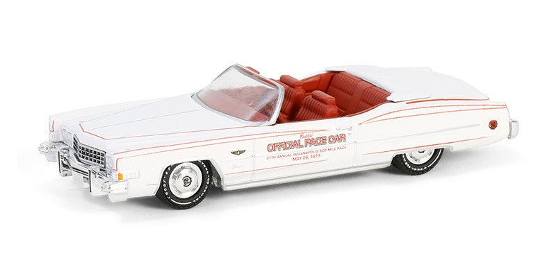 57th Annual Indianapolis 500 Mile Race 1973 Cadillac Eldorado Convertible - Hobby Exclusive - 1/64 Greenlight - 30472