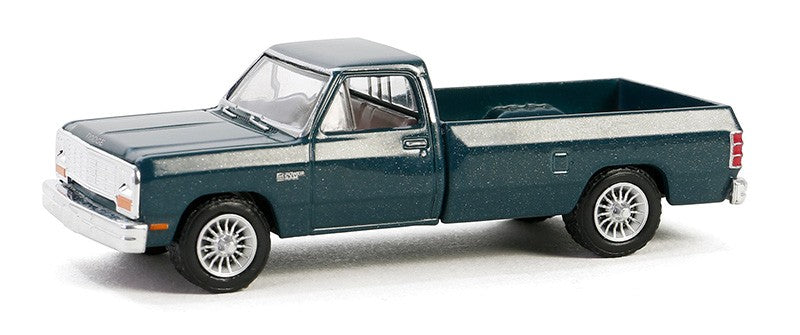 1982 Dodge Ram W250 Power Ram in Medium Seaspray Green - Down on the Farm Series 9 - 1/64 Greenlight - 448090 B