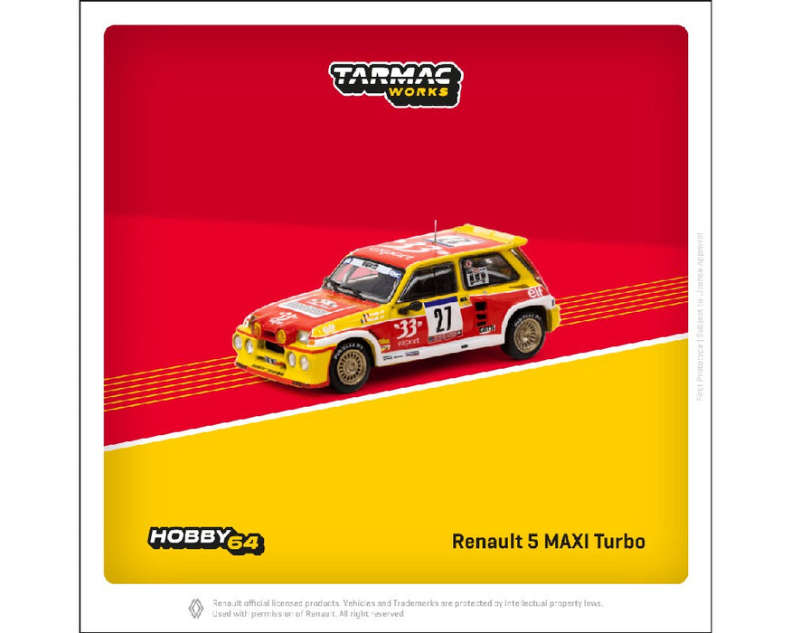 Renault 5 MAXI Turbo Tour de Corse - Rallye de France 1985 - Tarmac Works - 1/64 - T64-TL061-85TDC27 Passion Diecast
