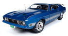 1973 Ford Mustang Mach 1 in Blue Glow - Class of 1973 - Auto World / American Muscle 1/18 - AMM1323