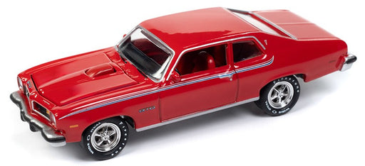 1974 Pontiac GTO in Buccaneer Red - Johnny Lightning 1/64 - JLSP366 Passion Diecast
