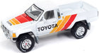 1985 Toyota SR5 Pickup Gloss White / Graphic - Johnny Lightning 1/64 - JLSP367 Passion Diecast