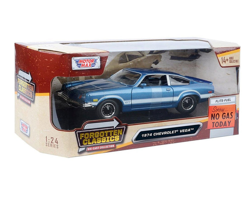 1979 Chevrolet Vega GT - Blue - Forgotten Classics - Motormax 1-24 - 79048 BL - Passion Diecast 
