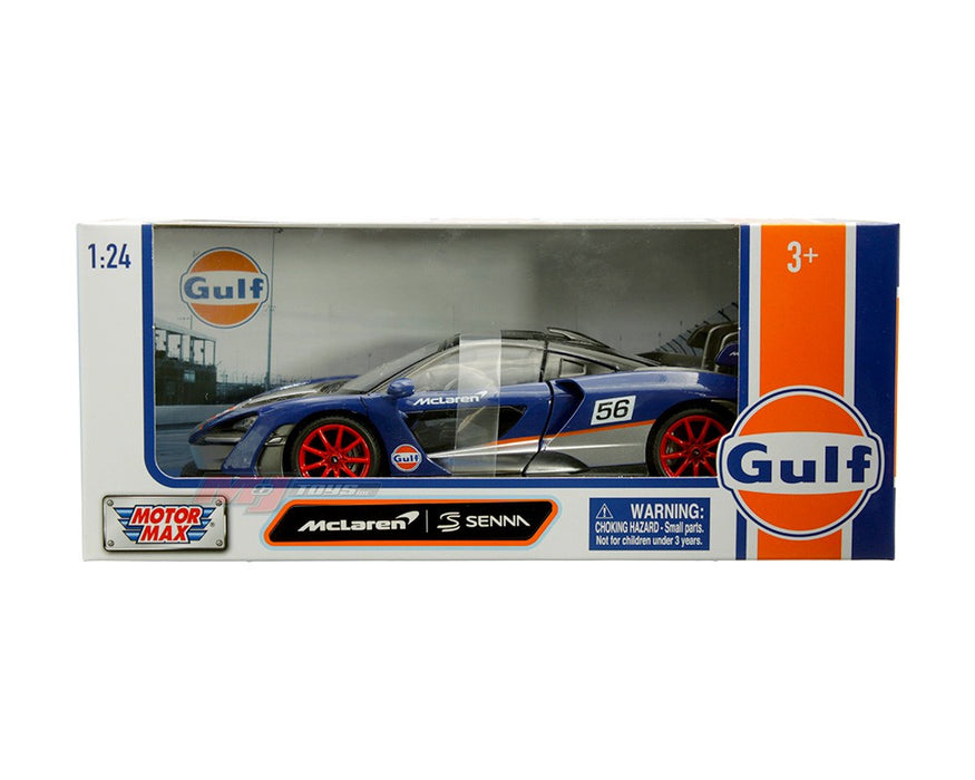 McLaren Senna - Dark Blue - Gulf - Motormax 1-24 - 79668 - Passion Diecast 
