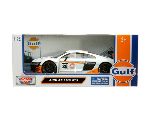 Audi R8 LMS GT3 - Light Blue - Gulf - Motormax 1-24 - 79667 - Passion Diecast 