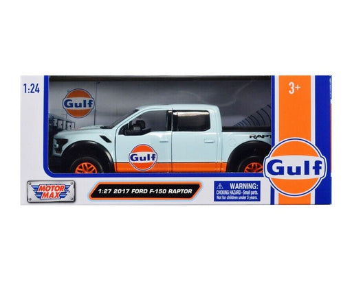 2017 Ford F-150 Raptor - Light Blue - Gulf - Motormax 1-24 - 79665 Passion Diecast