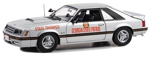 Georgia State Patrol State Trooper - 1982 Ford Mustang SSP - Greenlight 1/18 - 13676 Passion Diecast 