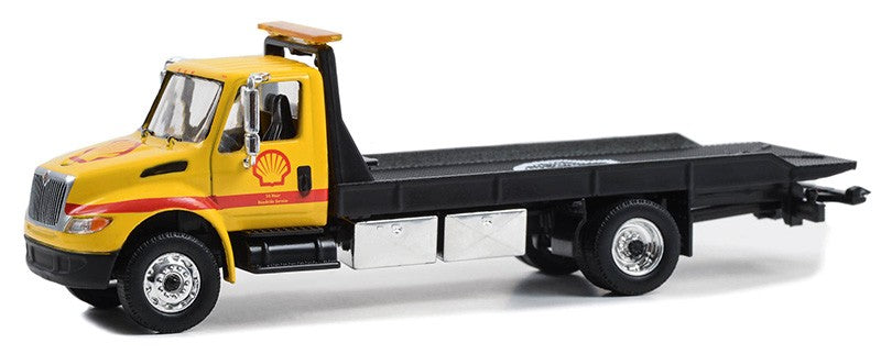 Shell Oil - International Durastar 4400 Flatbed Truck - Hobby Exclusive - 1/64 Greenlight - 30470