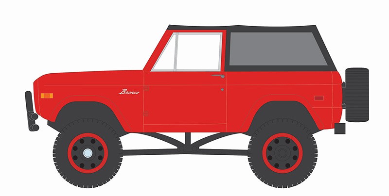 1969 Ford Bronco Lifited with Soft Top - All-terrain Series 16 - 1/64 Greenlight - 35290 B