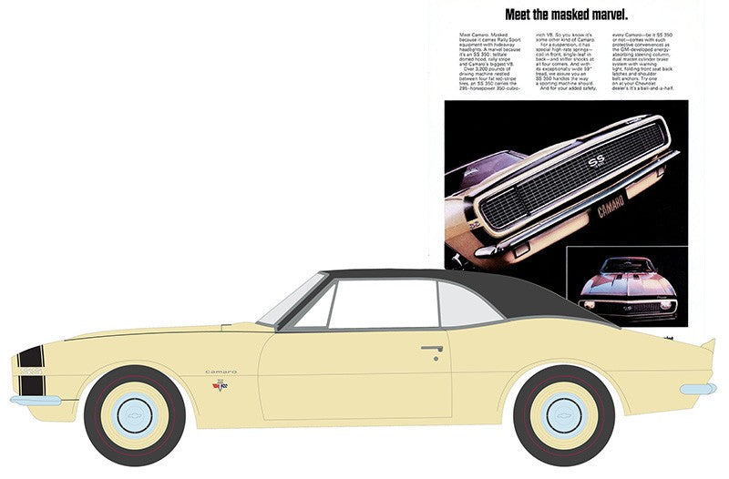 1967 Chevrolet Camaro SS/RS - Vintage Ad Cars Series 10 - 1/64 Greenlight - 39140 C