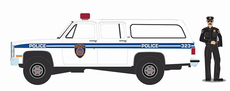 New York City Transit Police - 1985 GMC Suburban - The Hobby Shop Series 16 - 1/64 Greenlight - 97160 D