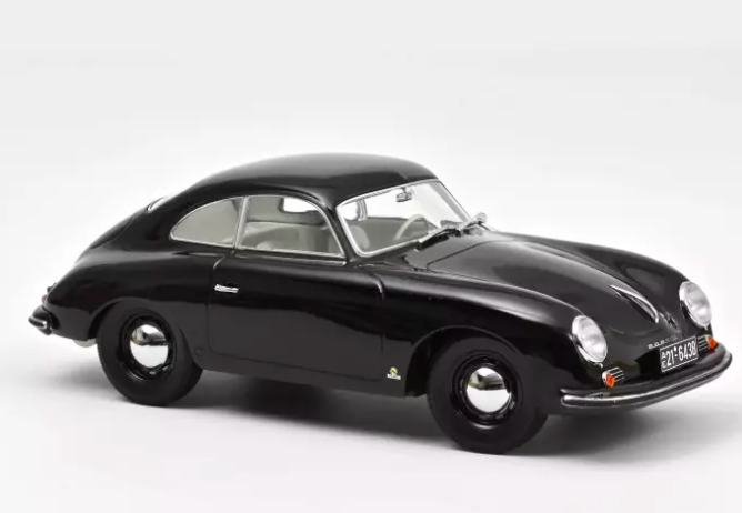 PORSCHE 356A COUPE 1952 BLACK - Norev - 1/18 - 187451 Passion Diecast