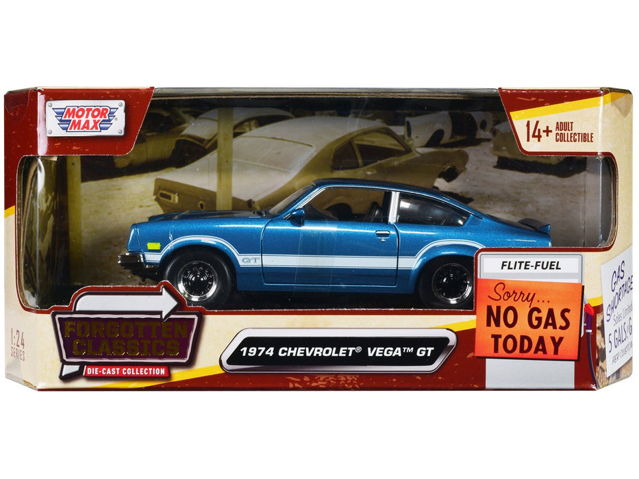 1979 Chevrolet Vega GT - Blue - Forgotten Classics - Motormax 1-24 - 79048 BL - Passion Diecast 