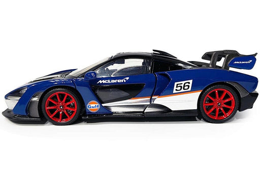 McLaren Senna - Dark Blue - Gulf - Motormax 1-24 - 79668 - Passion Diecast 