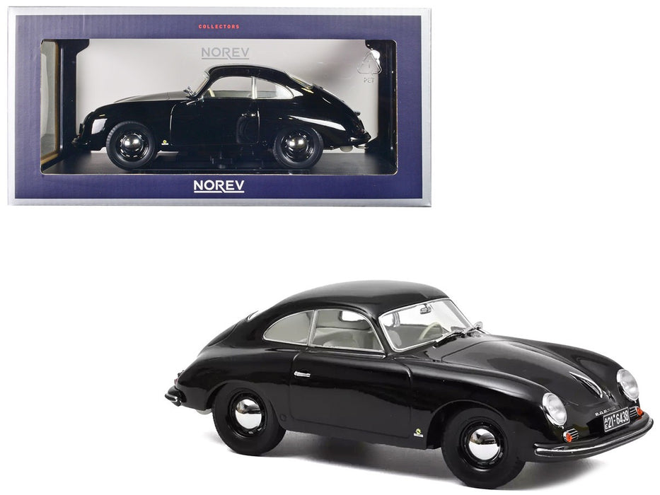 PORSCHE 356A COUPE 1952 BLACK - Norev - 1/18 - 187451 Passion Diecast