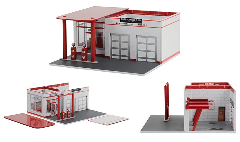 Pikes Peak Hill Climb Refueling Station - Gas Station -  Mechanic's Corner Series 10 - Greenlight 1/64 - 57102